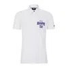 HUGO BOSS X NFL COTTON-PIQU POLO SHIRT WITH COLLABORATIVE BRANDING