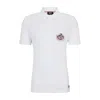 HUGO BOSS X NFL COTTON-PIQU POLO SHIRT WITH COLLABORATIVE BRANDING