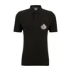 Hugo Boss Boss X Nfl Cotton-piqu Polo Shirt With Collaborative Branding In Vikings