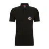 Hugo Boss Boss X Nfl Cotton-piqu Polo Shirt With Collaborative Branding In Bills