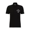 Hugo Boss Boss X Nfl Cotton-piqu Polo Shirt With Collaborative Branding In Raiders