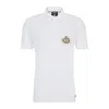 Hugo Boss Boss X Nfl Cotton-piqu Polo Shirt With Collaborative Branding In Packers