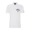 Hugo Boss Boss X Nfl Cotton-piqu Polo Shirt With Collaborative Branding In Cowboys