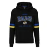 Hugo Boss Boss X Nfl Cotton-terry Hoodie With Collaborative Branding In Black