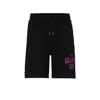 Hugo Boss Boss X Nfl Cotton-terry Shorts With Collaborative Branding In Multi