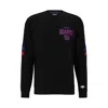 Hugo Boss Boss X Nfl Cotton-terry Sweatshirt With Collaborative Branding In Multi