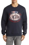 Hugo Boss Boss X Nfl Crewneck Sweatshirt In New England Patriots Dark Blue