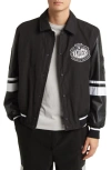 Hugo Boss Boss X Nfl Water-repellent Bomber Jacket With Collaborative Branding In Raiders