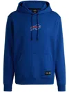 Hugo Boss Boss X Nfl Interlock Hoodie With Special Branding In Blue