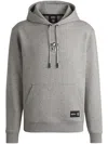Hugo Boss Boss X Nfl Interlock Hoodie With Special Branding In Grau