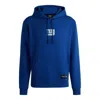 Hugo Boss X Nfl Interlock Hoodie With Special Branding In Blue