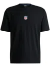 Hugo Boss Boss X Nfl Stretch Cotton Graphic T-shirt In Black