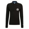Hugo Boss Boss X Nfl Long-sleeved Polo Shirt With Collaborative Branding In Rams