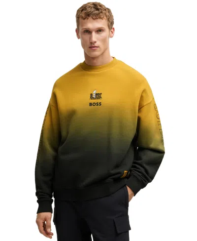 Hugo Boss X Nfl Men's Gold-tone Embroidery Sweatshirt