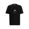 Hugo Boss Boss X Nfl Tackle Graphic T-shirt In Los Angeles Rams Black