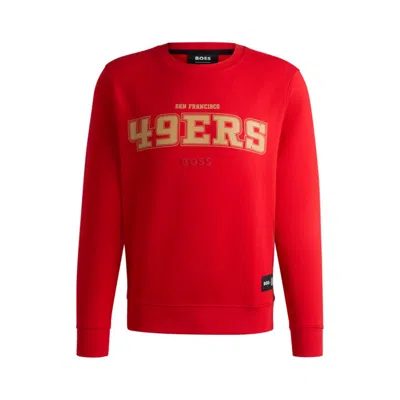 HUGO BOSS X NFL REGULAR-FIT SWEATSHIRT WITH SPECIAL BRANDING