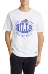 Hugo Boss Boss X Nfl Stretch Cotton Graphic T-shirt In Buffalo Bills White