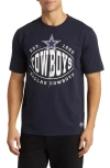 Hugo Boss Boss X Nfl Stretch Cotton Graphic T-shirt In Dallas Cowboys Dark Blue