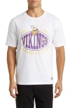 Hugo Boss Boss X Nfl Stretch Cotton Graphic T-shirt In Minnesota Vikings White