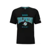 Hugo Boss Nfl Dolphins Graphic Tee In Miami Dolphins Black