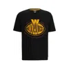 Hugo Boss Boss X Nfl Stretch Cotton Graphic T-shirt In Black