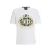 Hugo Boss Boss X Nfl Stretch Cotton Graphic T-shirt In Green Bay Packers White