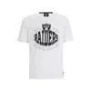 Hugo Boss Boss X Nfl Stretch Cotton Graphic T-shirt In White