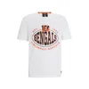 Hugo Boss Boss X Nfl Stretch Cotton Graphic T-shirt In White