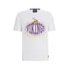 Hugo Boss Boss X Nfl Stretch Cotton Graphic T-shirt In White