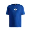Hugo Boss X Nfl Stretch-cotton T-shirt With Special Branding In Blue