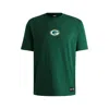 Hugo Boss Boss X Nfl Stretch-cotton T-shirt With Special Branding In Multi