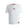 Hugo Boss X Nfl Stretch-cotton T-shirt With Special Branding In White