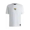 Hugo Boss X Nfl Stretch-cotton T-shirt With Special Branding In White