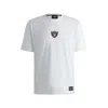 Hugo Boss X Nfl Stretch-cotton T-shirt With Special Branding In White