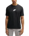 Hugo Boss Boss X Nfl Stretch Cotton Graphic T-shirt In Charcoal