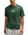 Hugo Boss Boss X Nfl Stretch-cotton T-shirt With Special Branding In Open Green