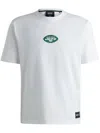 Hugo Boss Boss X Nfl Stretch-cotton T-shirt With Special Branding In White