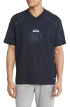 Hugo Boss X Nfl Tackle Graphic T-shirt In Seattle Seahawks Dark Blue