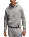 Hugo Boss X Nfl Men's Interlock Hoodie In La Chargers Open Grey