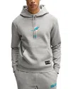 Hugo Boss Boss X Nfl Interlock Hoodie With Special Branding In Silver