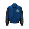 Hugo Boss Boss X Nfl Water-repellent Bomber Jacket With Collaborative Branding In Blue