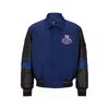 Hugo Boss Boss X Nfl Water-repellent Bomber Jacket With Collaborative Branding In Blue