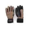 Hugo Boss Boss X Perfect Moment Mixed-material Ski Gloves With Leather In Black