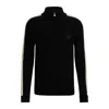 HUGO BOSS X PERFECT MOMENT ZIP-NECK SWEATER IN VIRGIN WOOL