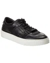 Hugo Boss Double-monogram Trainers In Suede And Leather In Black
