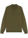 Hugo Boss X Porsche Wool Polo Shirt In Green