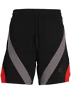 Hugo Boss Logo-print Track Shorts In Black