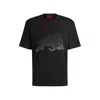 Hugo Boss X Rb Printed Cotton T-shirt In Black