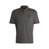 Hugo Boss Hugo X Rb Cotton Polo Shirt With Branded Tape In Grey