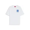 Hugo Boss X Rb Cotton T-shirt With Bull-graphic Logo In White